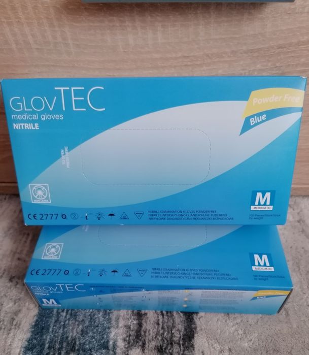 Rękawiczki nitrylowe rozm M 2x opak.