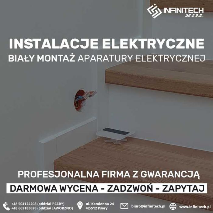 Elektryk, alarm, monitoring, pomiary, protokoły