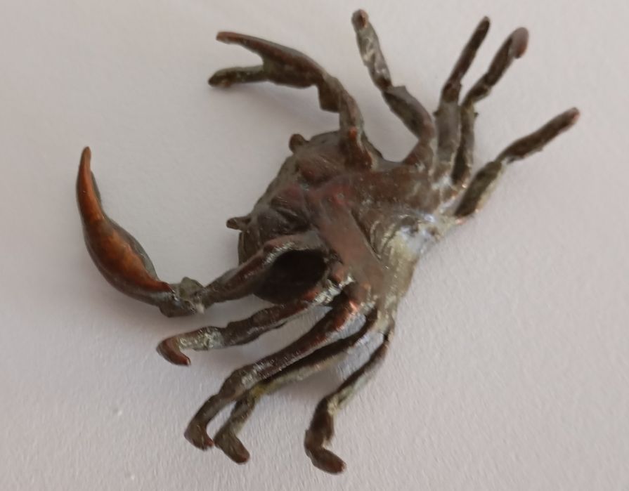 Caranguejo em bronze