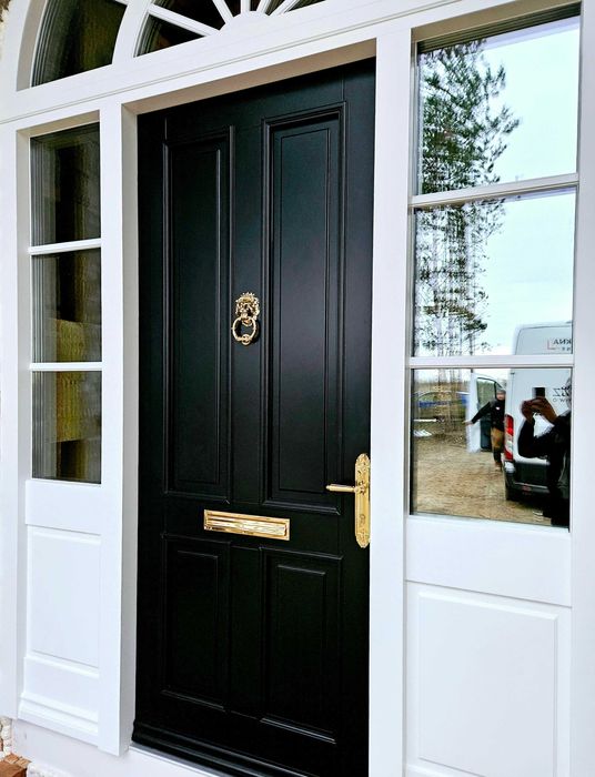 Drzwi DŁUGOSZ zewnętrzne łukowe naświetla Willa Parkowa MG Projekt