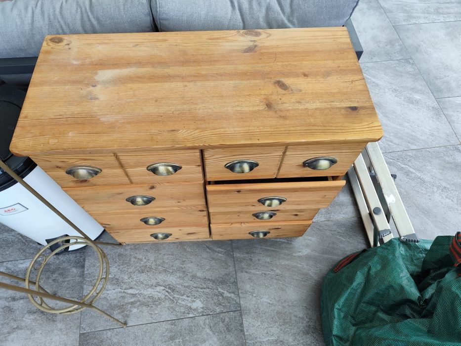 Komoda sosnowa ala apteczna