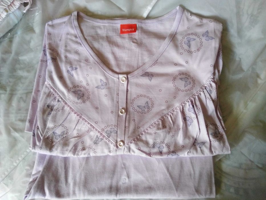 Pijama Lilás com borboletas Triumph 50 - NOVO