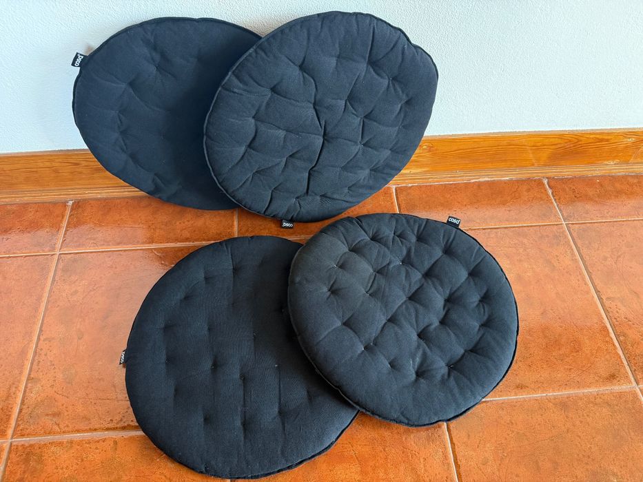 conjunto de 4 almofadas de assento redondas da CASA
