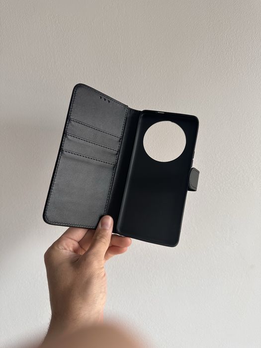 Etui z klapką skórzane zamykane + FOLIA hydro. Do HONOR MAGIC 7 LITE