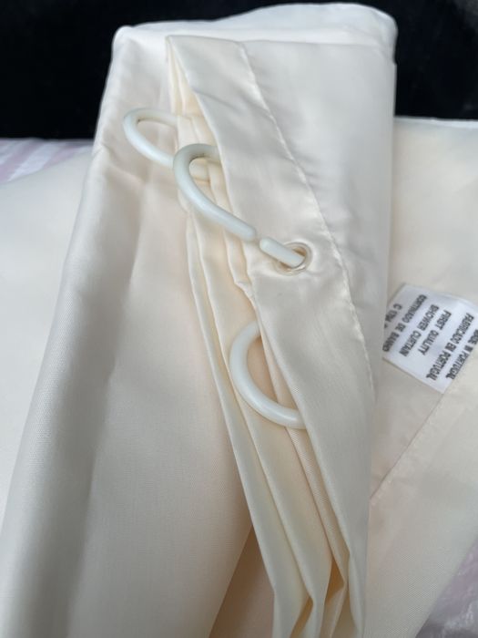 Cortina de Banheira Bege - Para Casa de Banho