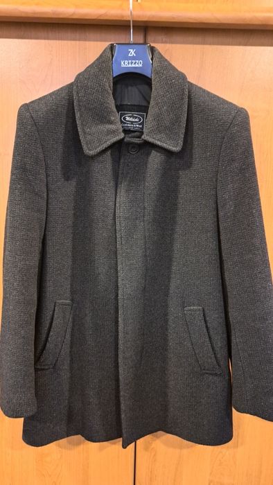 Płaszcz męski zimowy Wiliński 170 44 gruby ciepły kaszmir wełna