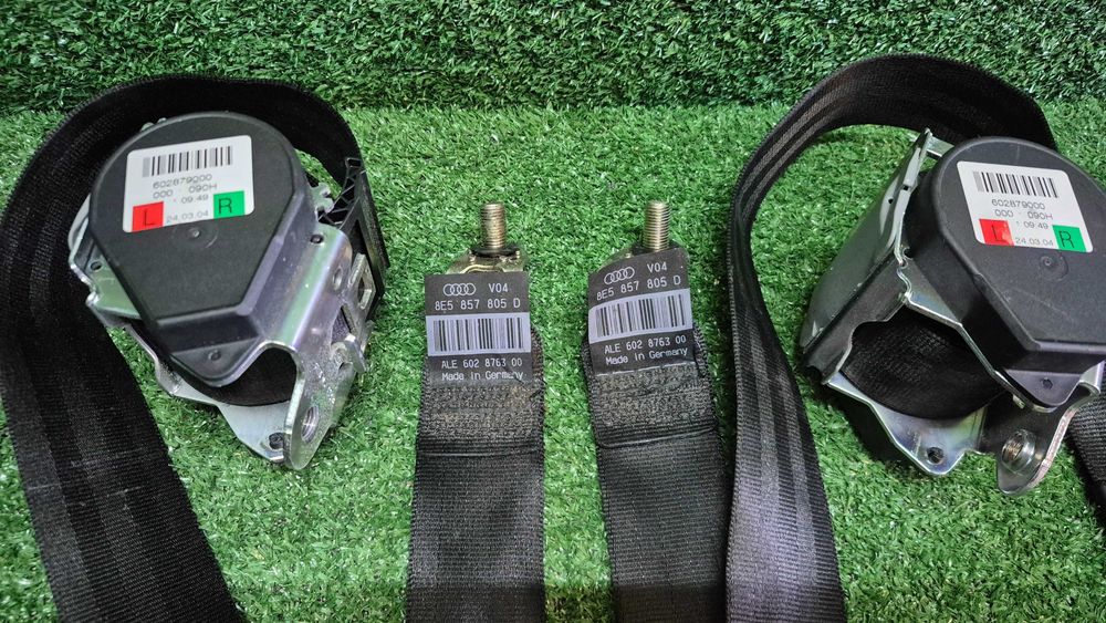 Cintos Segurança Pretos Originais Audi A4 B6 B7 8E de 2000 a 2008