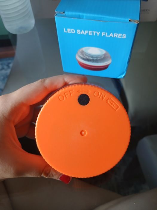 Sinalizador de Emergência LED Automóvel (Novo) — Luz de Sinalização Magnética