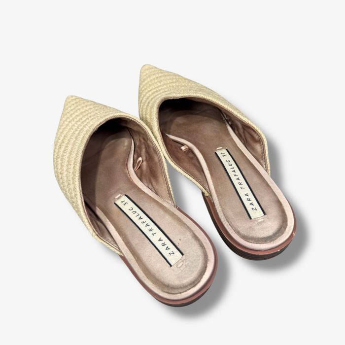 Mules de Ráfia Zara (tamanho 37)