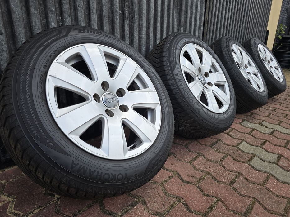 Felgi z oponami 205/60R16 Audi A6 C6 5x112 A4 B7 B6 B5 A3 TT VW Caddy Passat Beetle Golf Seat Leon