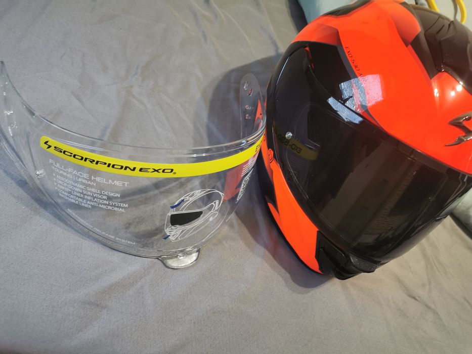 Kask scorpion exo 530 Air clip M, 2 szyby, nowy, gratis