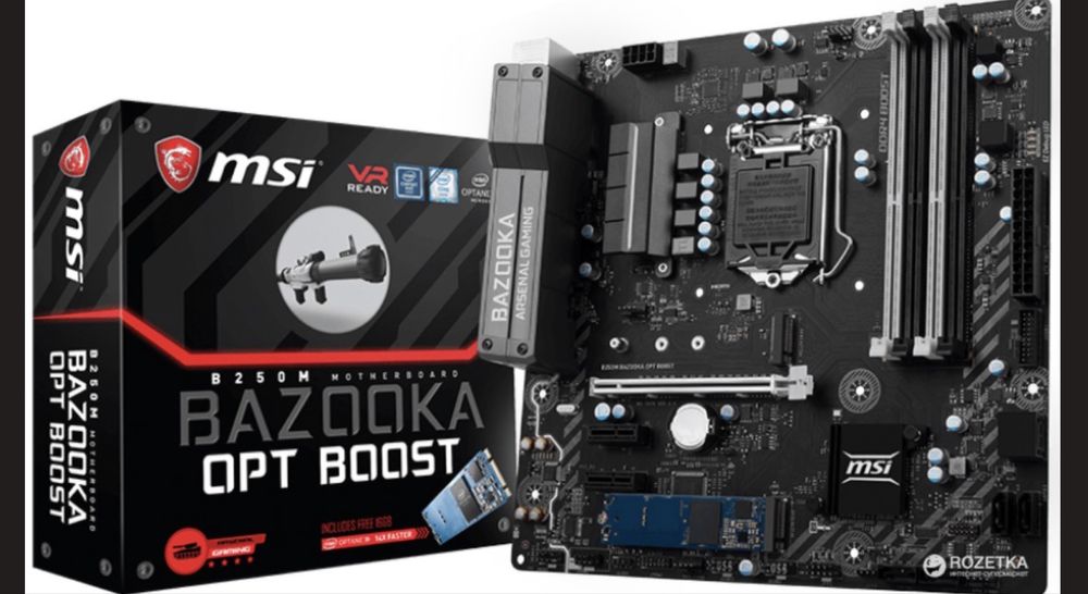 Материнська плата msi b250 m bazooka opt boost