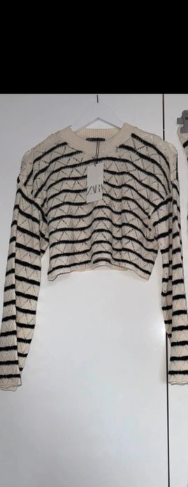 Ażurowy sweterek, Zara, M