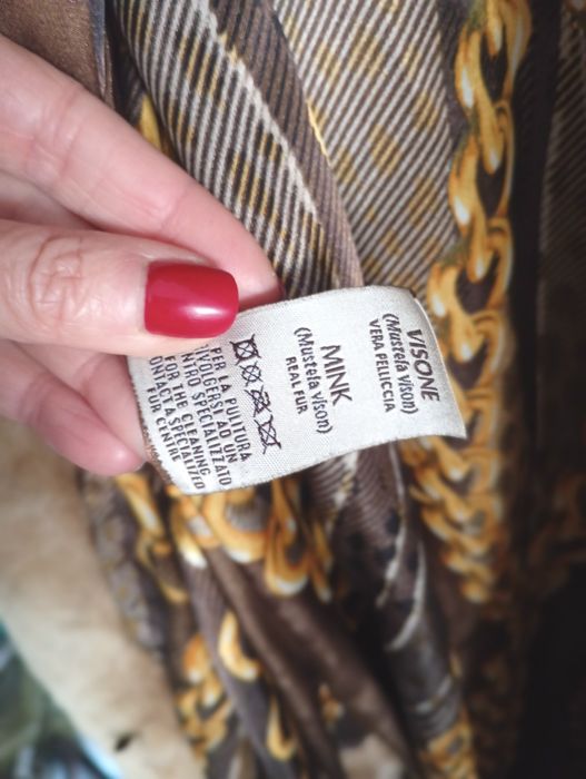 Ог 104см. Saga. Норковая шуба с соболем. Натуральная шуба