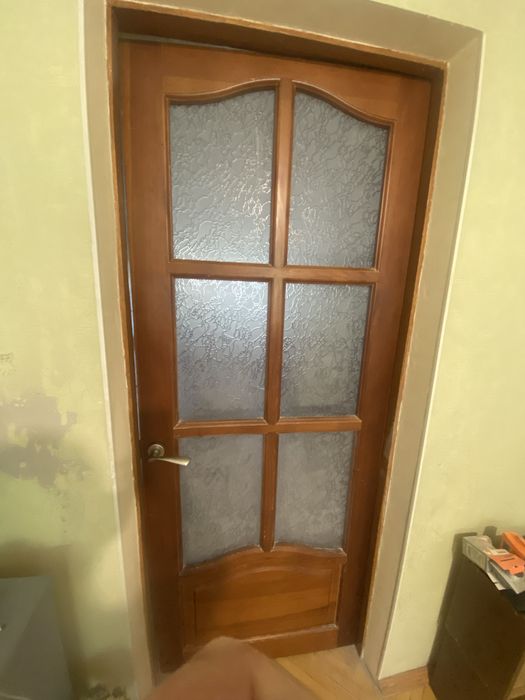 Дверное полотно натуральное дерево б/ у