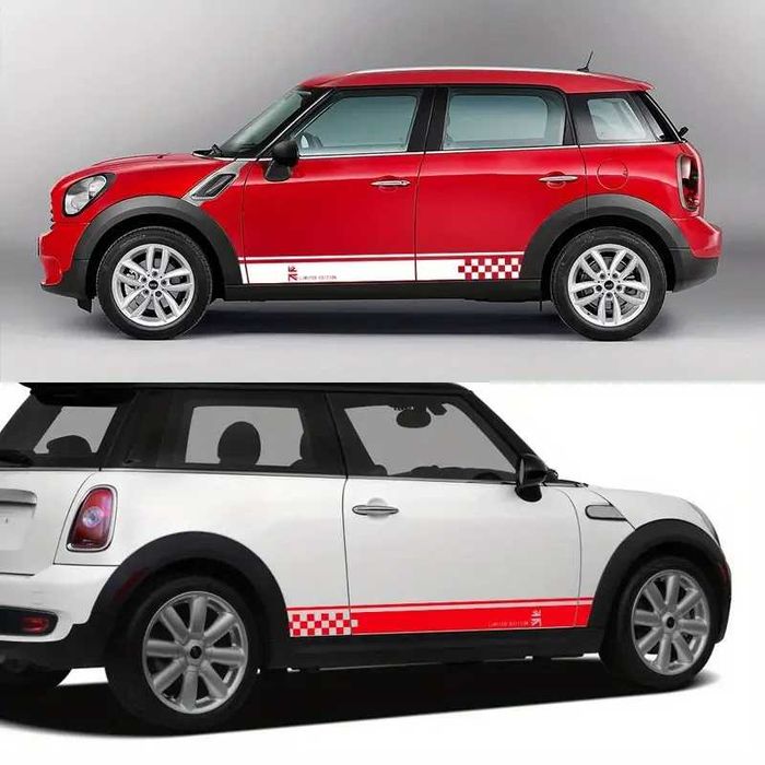 Adesivos Autocolante Laterais para Porta de Carro para Mini Cooper