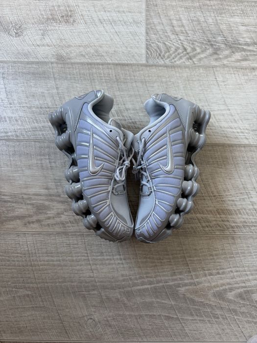 ОРИГІНАЛ Nike shox TL  pule platinum/metalic silver чоловічі кросівки найк шокс тн tn dn r2 95 90