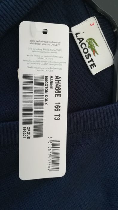 Colete Lacoste algodão