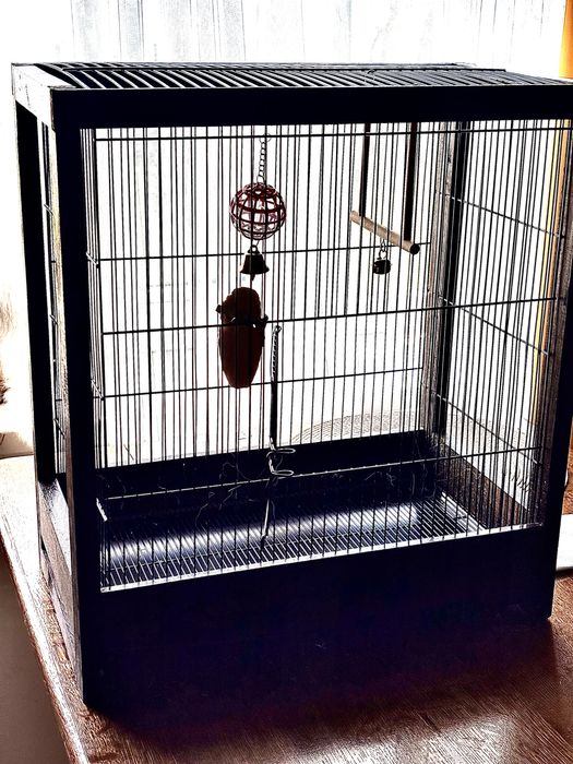 Стильная клетка для птиц, легкое бу