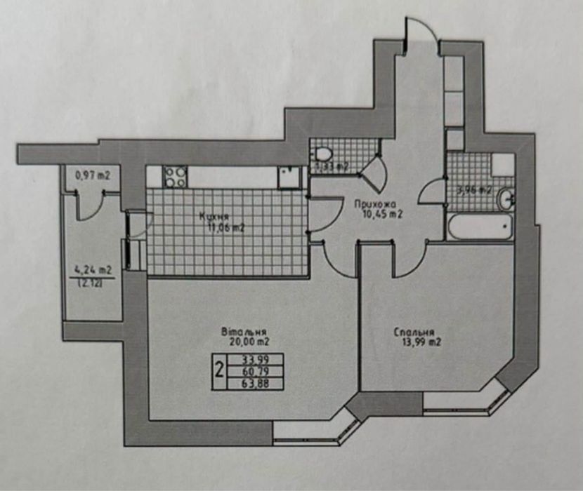 ПРОДАЖ 2 кім квартири, ЖК Княжий вул. Микулинецька
