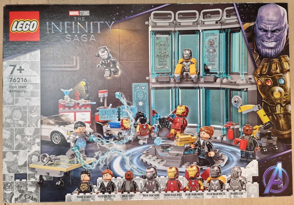 NOWE LEGO 76216 Marvel Super Heroes Zbrojownia Iron Mana