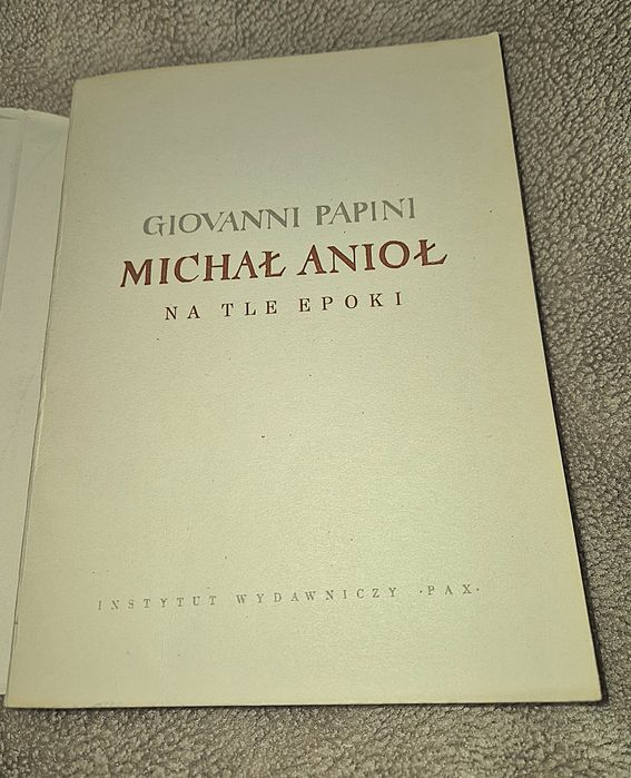 Książka: "Michał Anioł na tle epoki"
