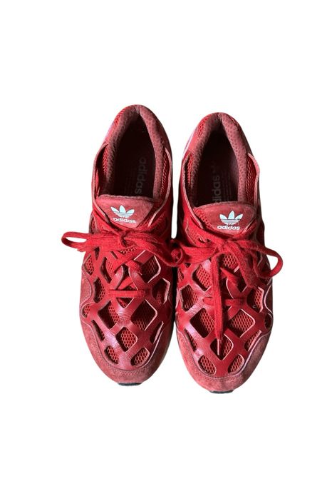 Adidasy ccerwone ażurowe 44
