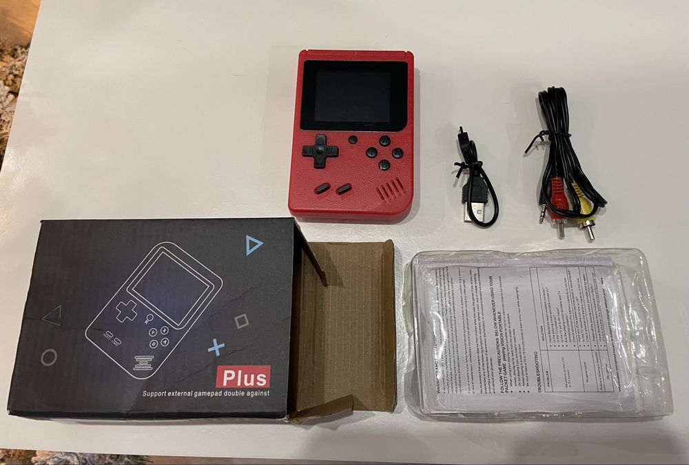 Consola Retro(Vermelha) 400 jogos clássicos - Game Box Retro