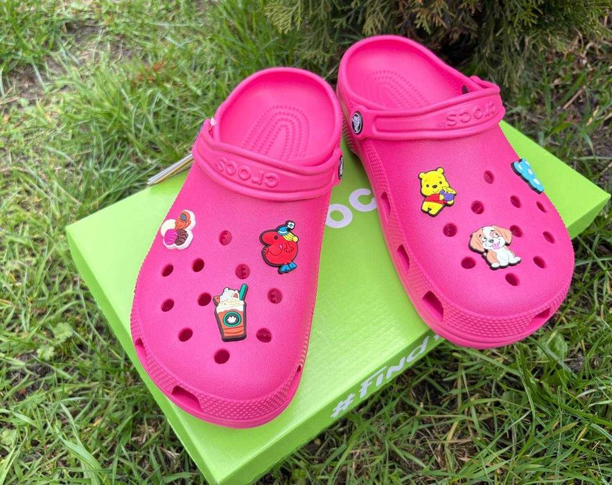 Крокси малинові Crocs жіночі оригінальні 36, 37, 38, 39 розмір