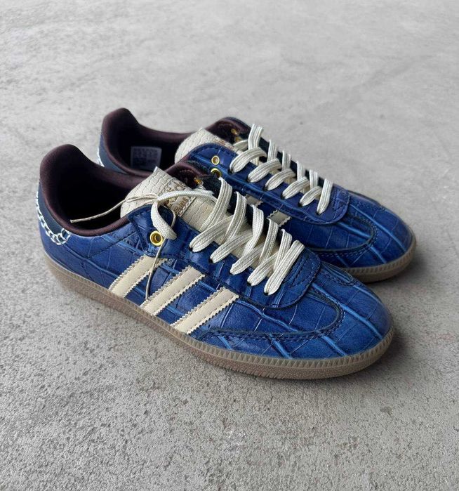 Кросівки Adidas Samba Wales Bonner Navy Croc. Розміри 36-41