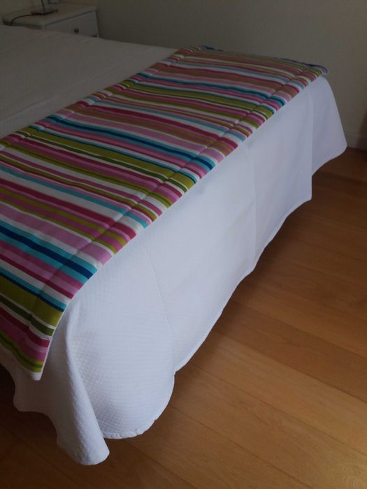 Colcha de cama casal + Almofada Suede