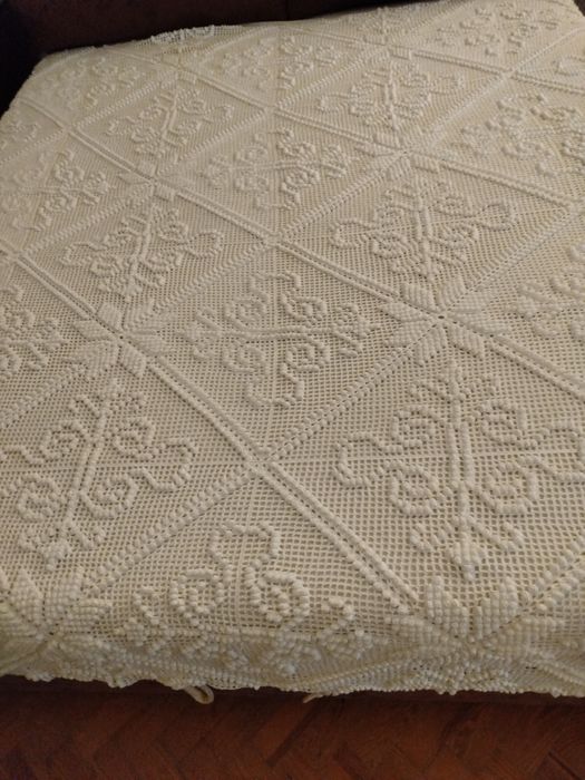 colcha em crochê