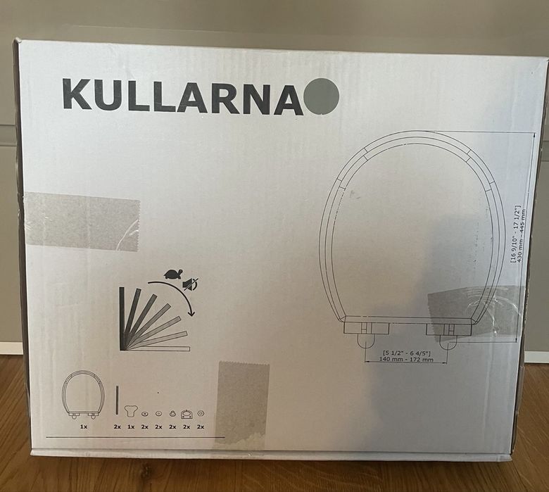 Deska do wc klapa sedesowa Ikea Kullarna szara