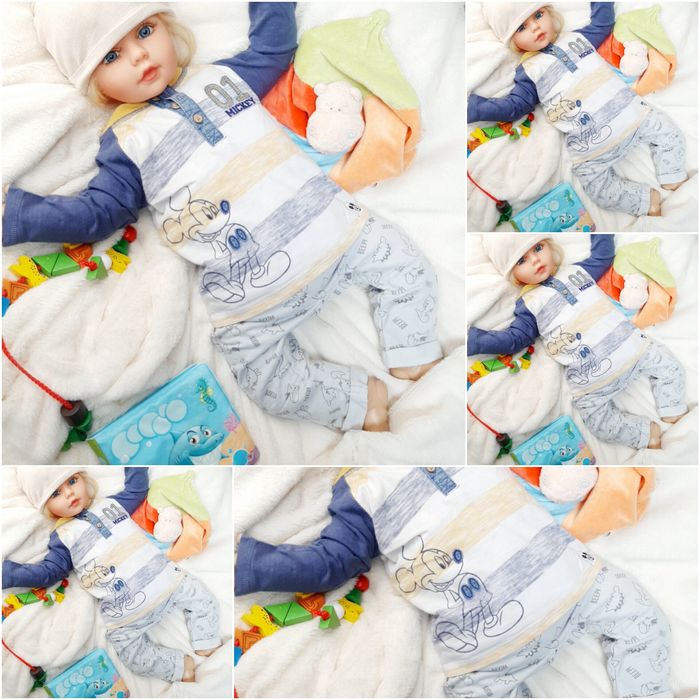 Mega paka roz 74/80 13 sztuk zestaw komplet chłopca bluza