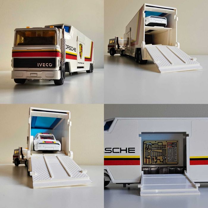 Matchbox Superkings K159 Camião Assistência e miniatura Porsche