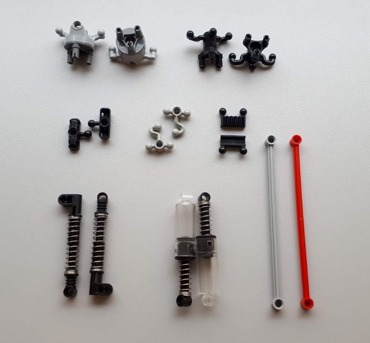 Детали Lego Technic - подвеска, амортизаторы, рычаги (лего техник): 350 ...