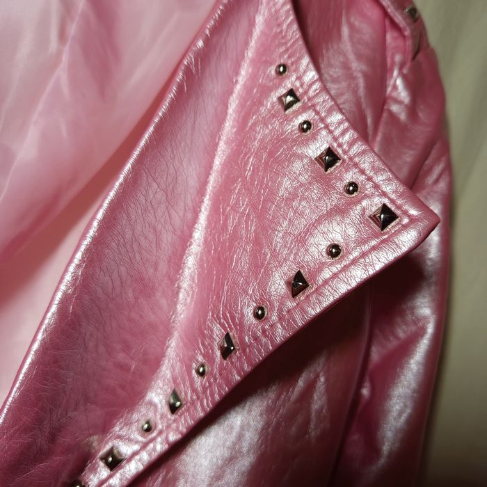 Nowa ramoneska kurtka różowa z ćwiekami Softy Outwear collection