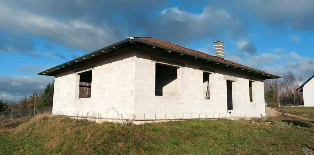 Dom w stanie surowym otwartym Wybudowanie Michałowo