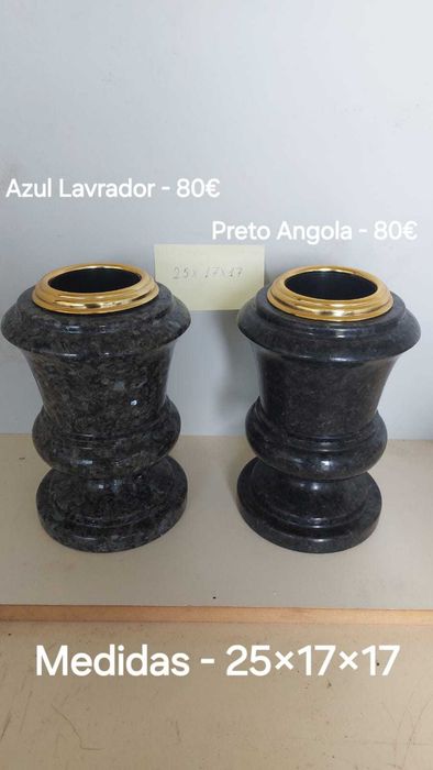 Artigos Fúnebres - Vasos em Mármore e Granito para Campas