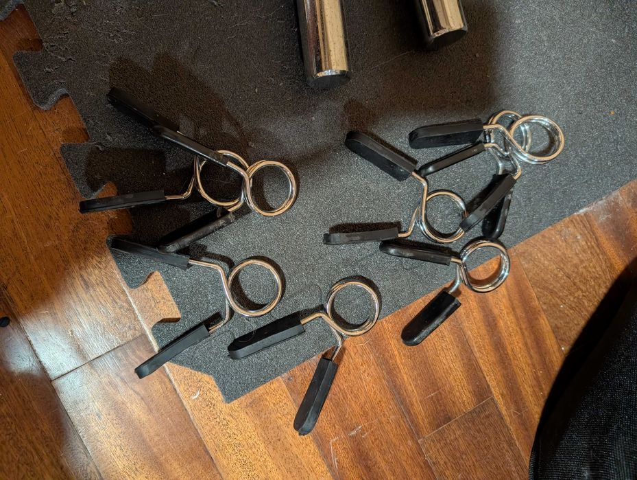 barra 2m 28mm com duas molas e proteção de espuma