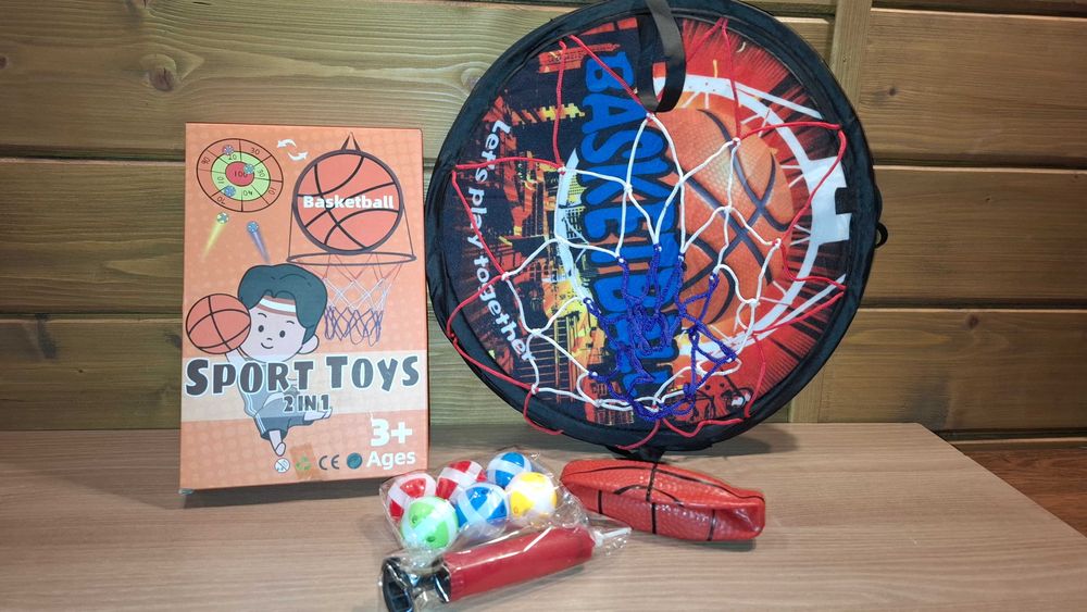 Super Zestaw 2 w 1 - Koszykówka - Basketball - Dart - Rzutki