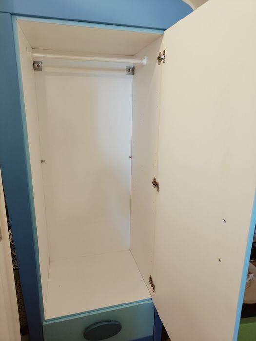 Komplet mebli Mammut niebieskie Ikea