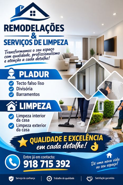 Serviço de Remodelação e Limpeza