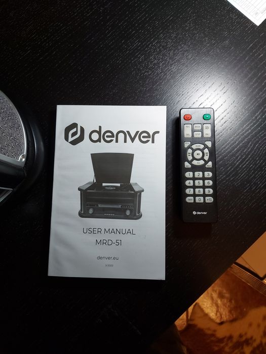 Gira-discos Denver MRD-51 Black NOVO