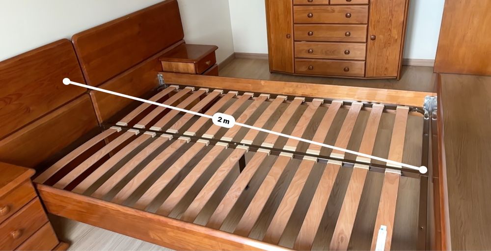Mobiliario cama casal e quarto CERNE