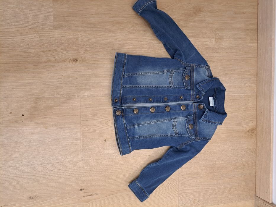 Jeansowa katana kurtka r.80 F&F elastyczna