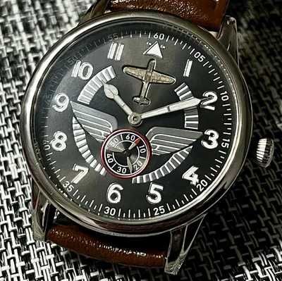 Longines 6666 Longines Uhrwerk Zegarek Męski Pilot Lotniczy