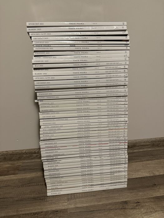 Magazyny Vogue od numeru 1 do 62
