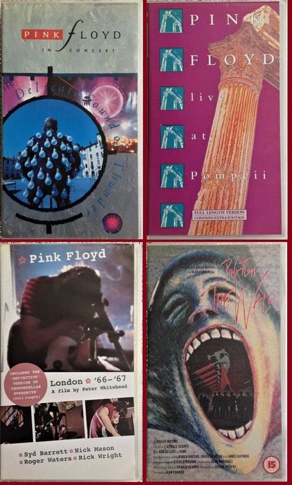 Pink Floyd - (9 CDs) - (3 K7) - (4 VHS) - Raros - Muito Bom Estado