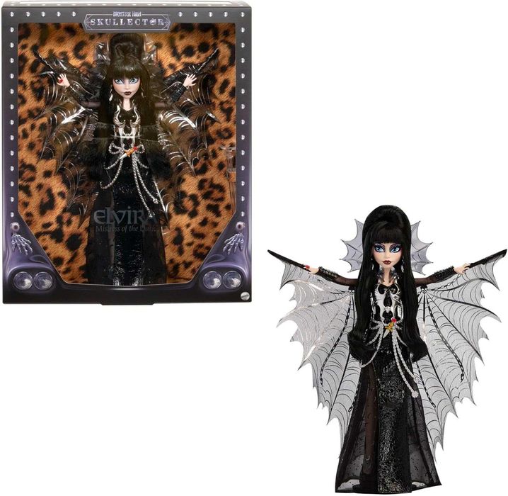 Лялька Монстер Хай Ельвіра Володарка темряви Monster High Doll, Elvira, Mistress of The Dark Skullector HYV99 Mattel Оригінал